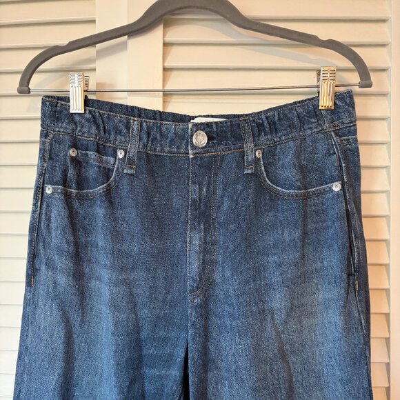 rag & bone Miramar Terry Wide Leg Jeans sweatpants denim medium cotton - Picture 4 of 13